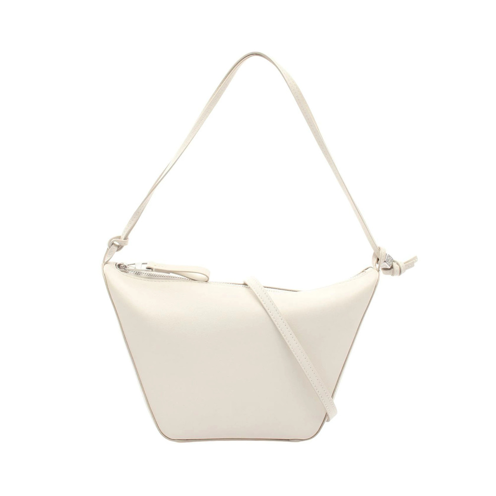 Loewe Hammock Hobo Bag Shoulder Leather White
